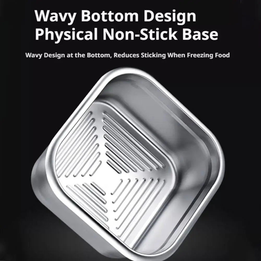 304 Stainless Steel Food Storage Container Leakproof Lunch Box Portable Camping Bento Box for Kitchen Picnic Office Peaceful Pleasures Health and Wellness