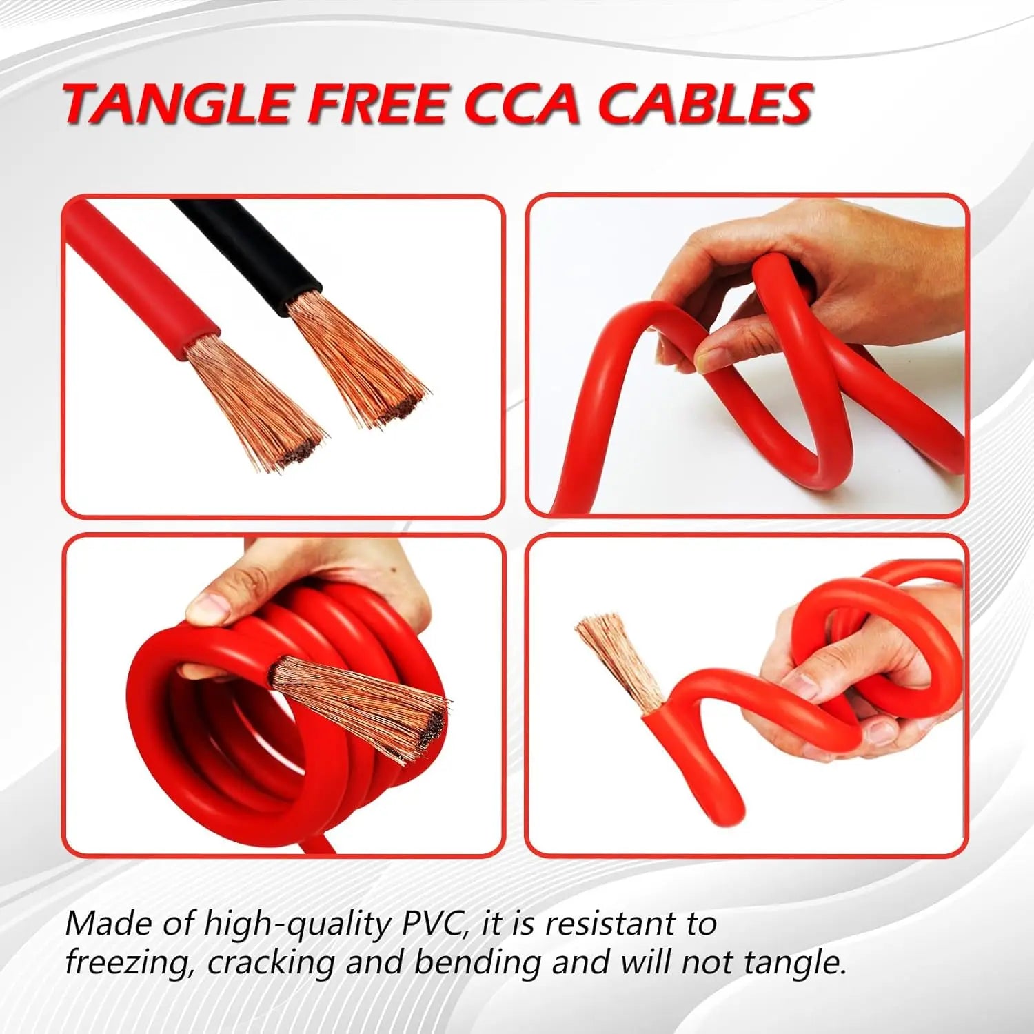 Jumper Cables for Car Battery, Heavy Duty Automotive Booster Cables for Jump Starting Dead or Weak Batteries Peaceful Pleasures Health and Wellness