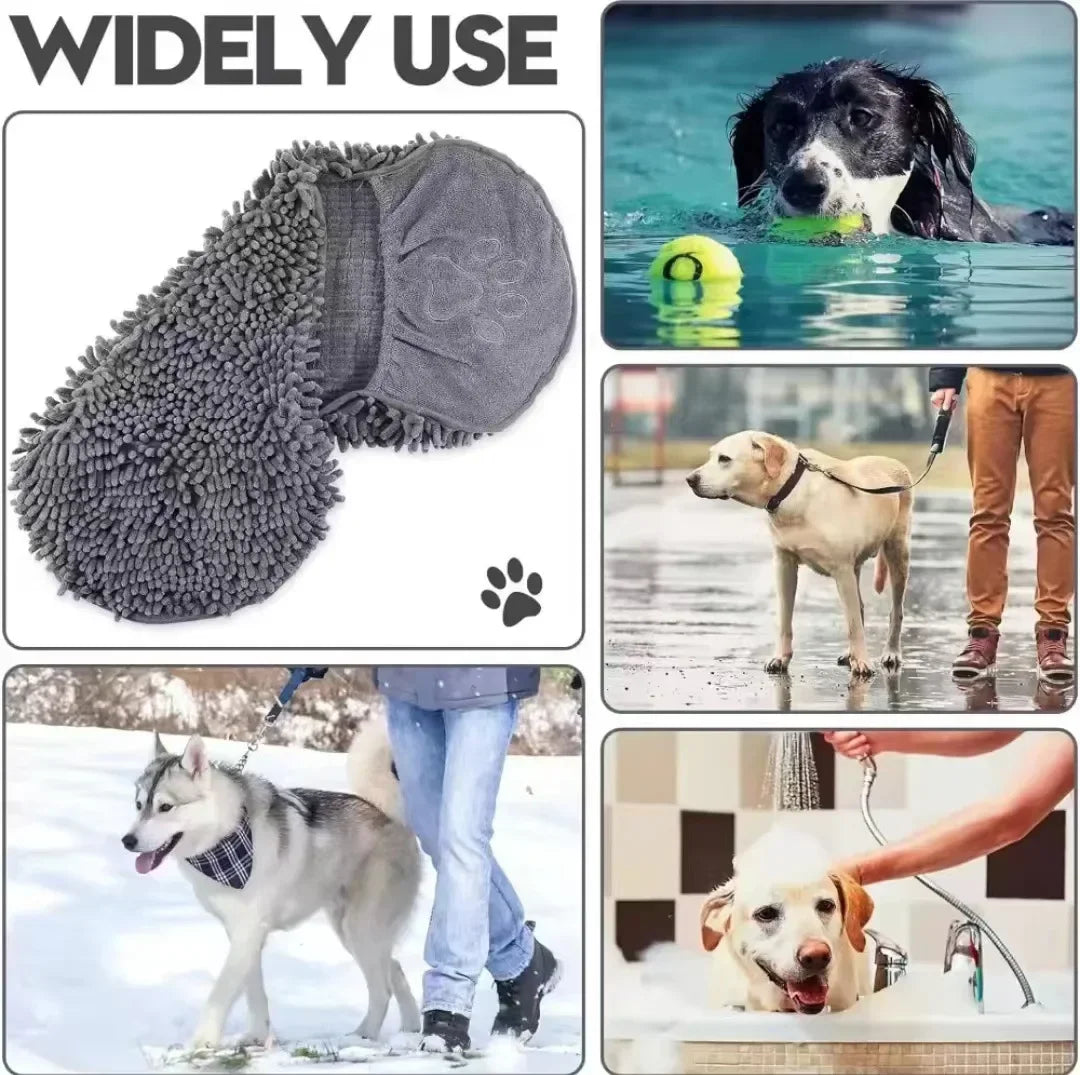 Super Absorbent Quick-Dry Pet Bath Towel for Dogs & Cats