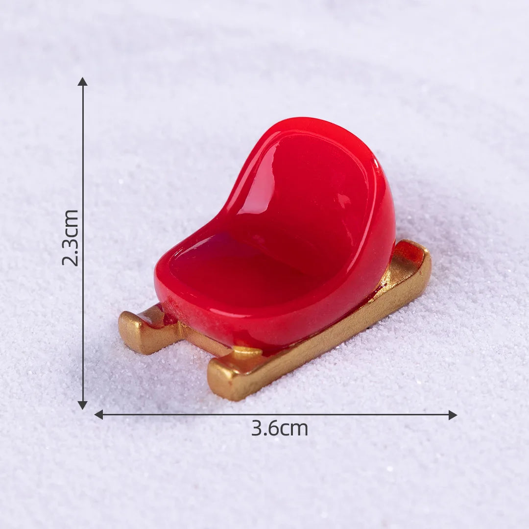 Creative Mini Santa Claus Elk Snowman Christmas Tree Resin Car Home Ornaments Micro Landscape Decoration DIY Accessories Gifts Peaceful Pleasures Health and Wellness 4