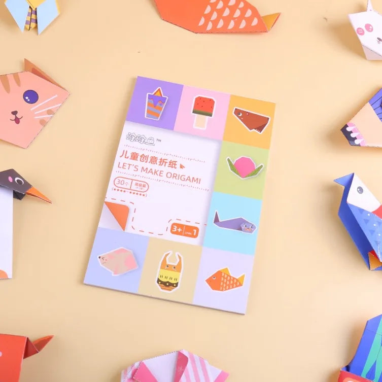 Bview Art 3-6 Years Educational Origami Book 3D DIY Paper Craft Kids