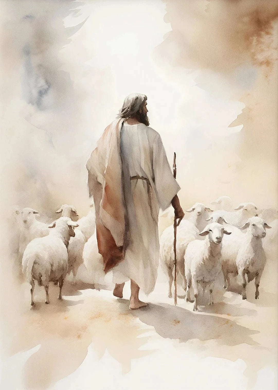 Jesus Walking on Water Canvas Wall Art | Biblical Home Decor
