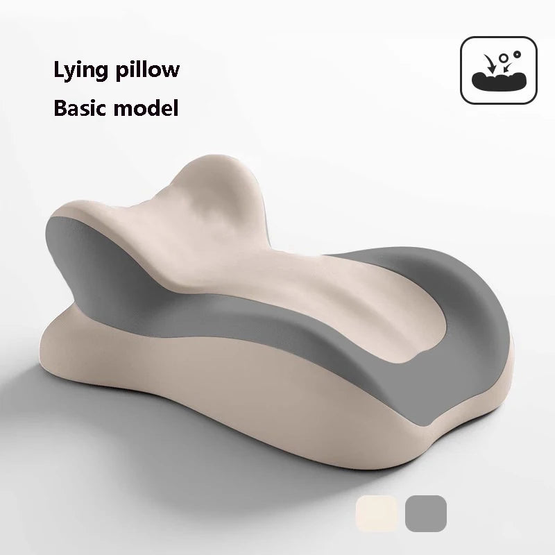 Large Memory Foam Pillow Ergonomic Support Neck Leg Rest Reading Phone Use Bed Sofa Wedge Shape Pain Relief Comfort Peaceful Pleasures Health and Wellness Without pillow
