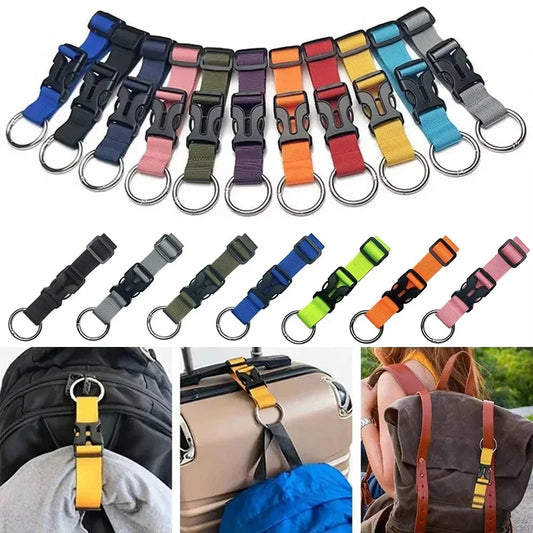 Multifunctional Backpack Hanging Buckle Portable Travel Suitcase Hook Backbin Belt Buckle Luggage Strap Peaceful Pleasures Health and Wellness