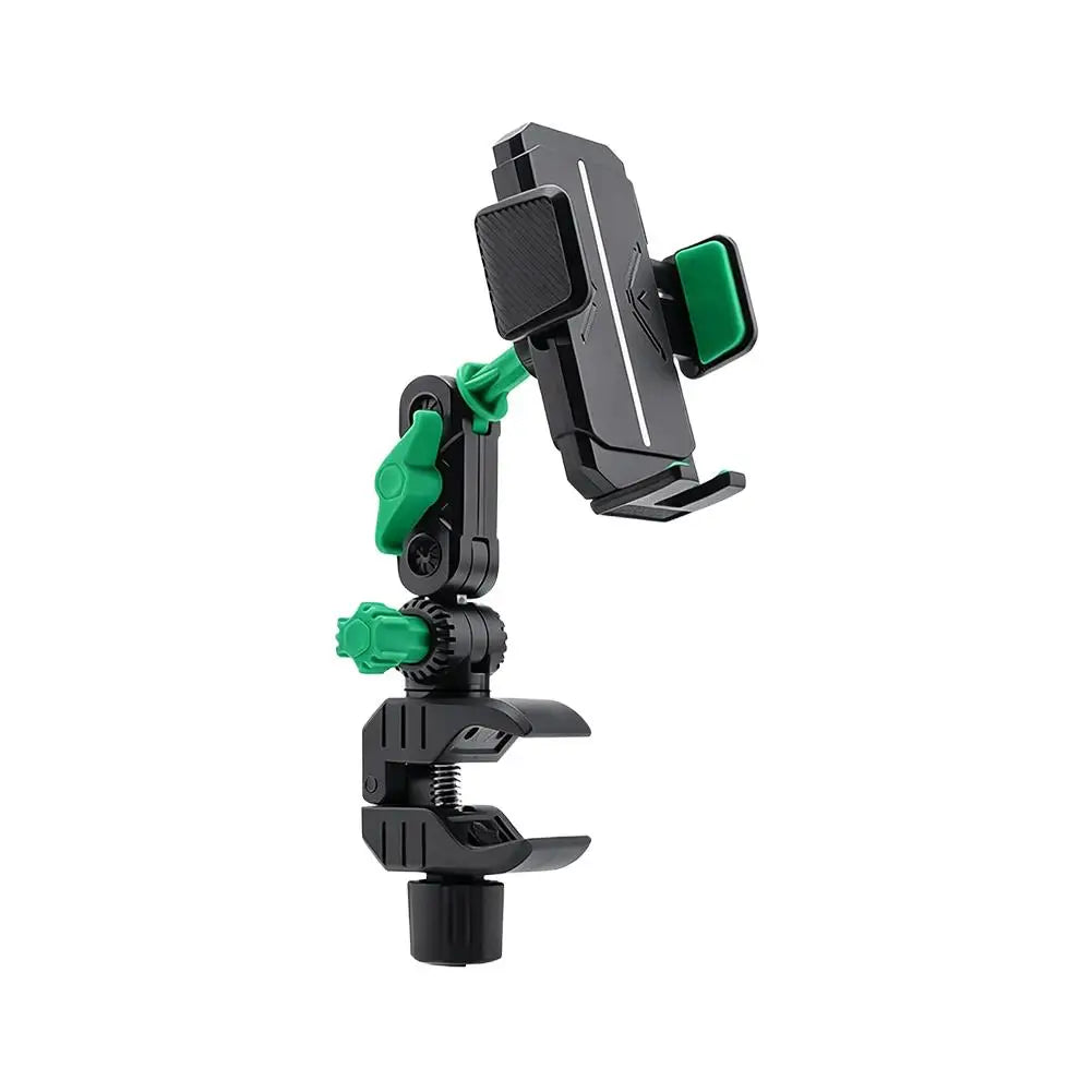 Universal Heavy Duty Truck Phone Holder, Adjustable A-Pillar Grab Handle Mount with Strong Pole Clamp for Pickup Excavator Loade Peaceful Pleasures Health and Wellness for cellphone green