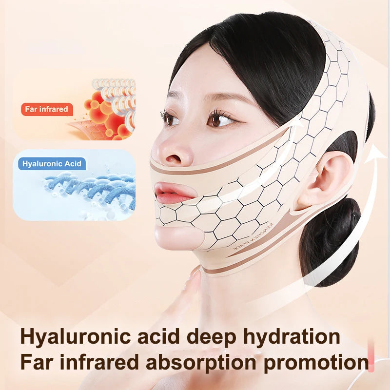 Chin Cheek Slimming Bandage V Shape Line Lifting Mask Elastic Polyester Face Mask Beauty Health Anti Wrinkle Strap Band Sleeping Peaceful Pleasures Health and Wellness