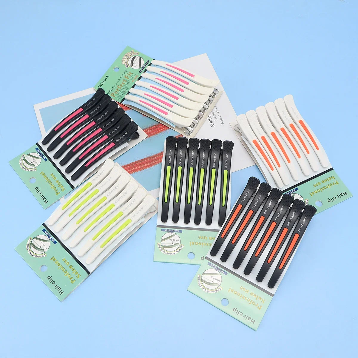 6Pcs Salon Alligator Hair Clips Traceless Hairdressing Clips Claws Section Barbershop Beauty Styling Tools Hairpin Accessories Peaceful Pleasures Health and Wellness