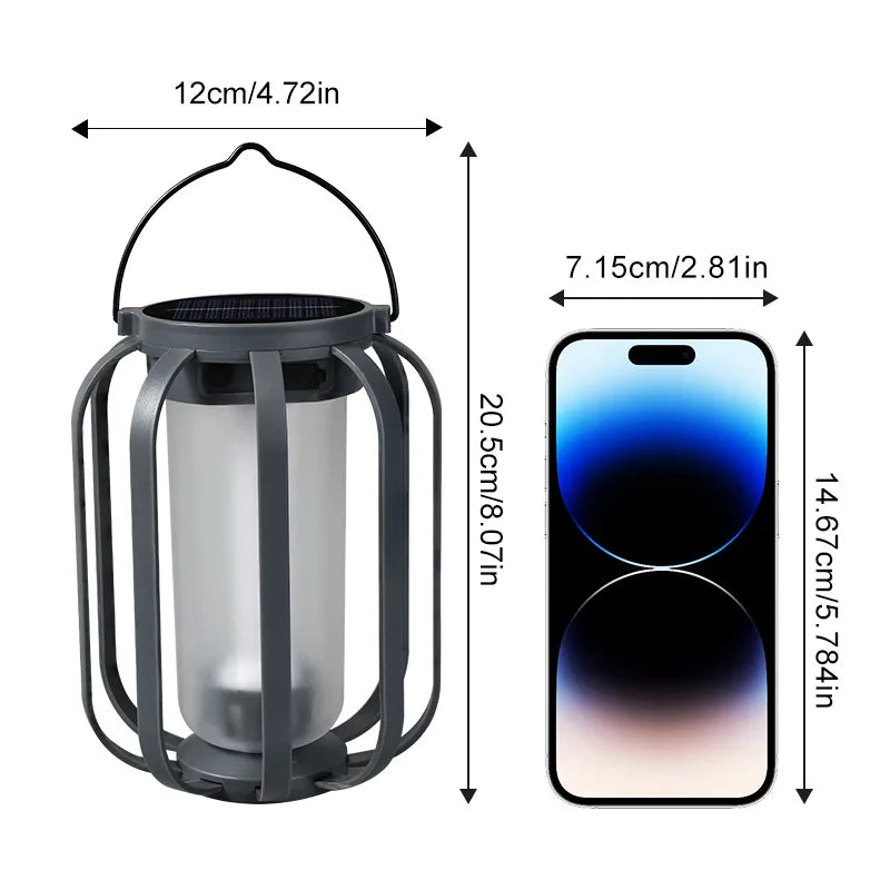 Solar Flame Camping Light | Outdoor Garden Tripod Ambient LED Solar Outdoor Light Peaceful Pleasures Health and Wellness