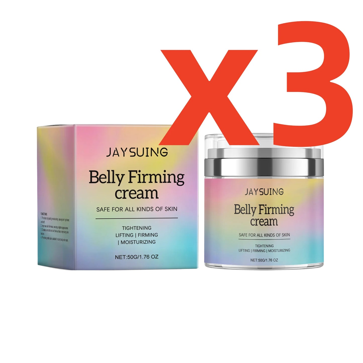 Belly Firming Cream Improve Sagging Dullness Repair Dry Sensitive Skin Smooth Wrinkle Fine Lines Hydrate Rejuvenating Body Cream Peaceful Pleasures Health and Wellness 150g Boxed 50g