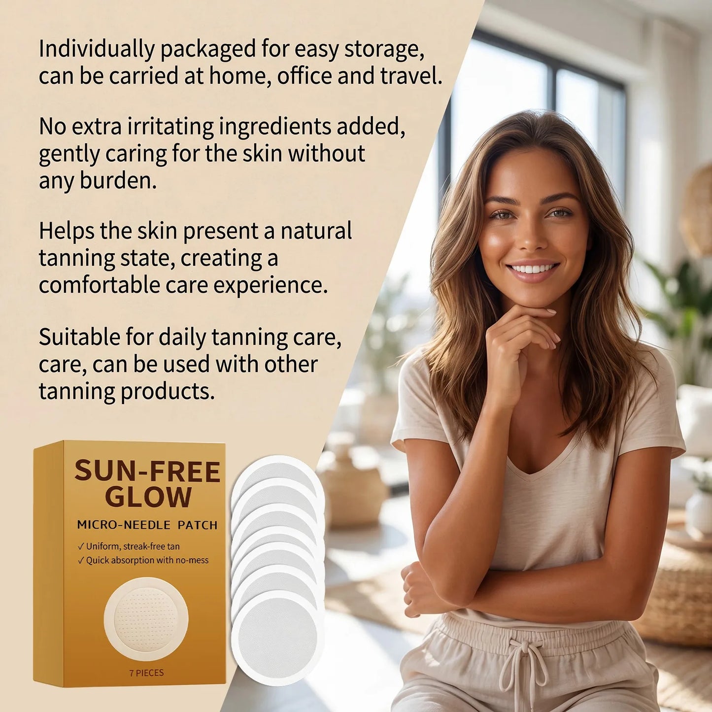 Sunless Tanning Patches – Streak-Free DHA Bronzing Formula