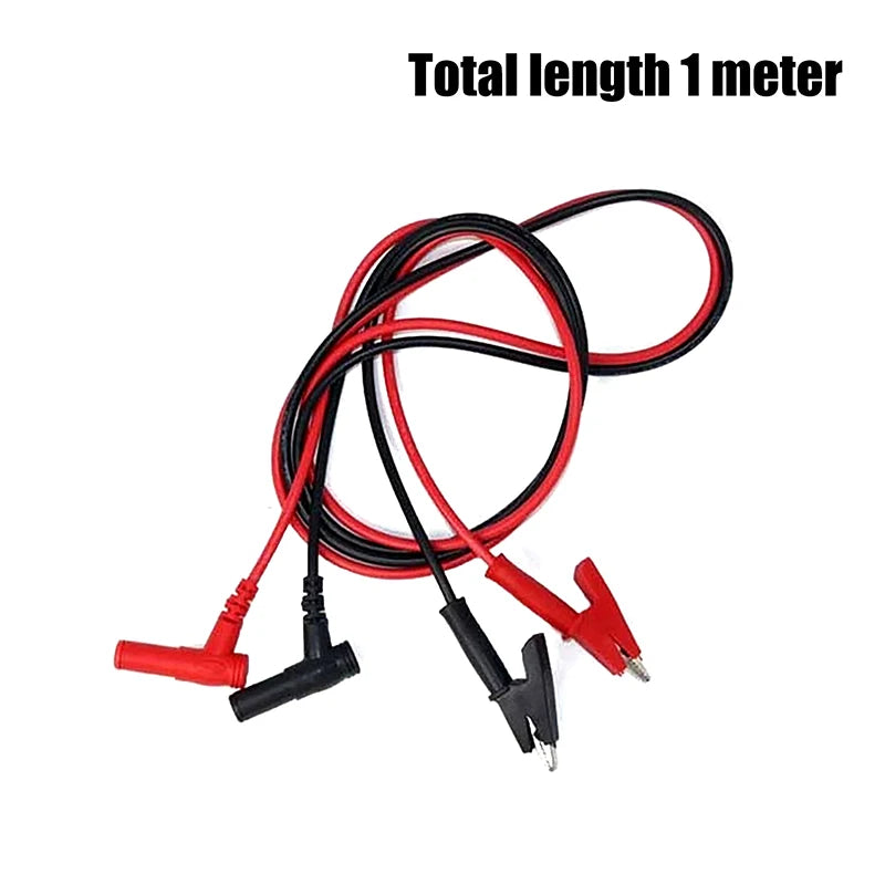 New 20A 90CM Alligator Clip To Banana Plug Test Cable Lead Connector Dual Probe 4mm Crocodile Clip For Multimeter Measure Tool Peaceful Pleasures Health and Wellness