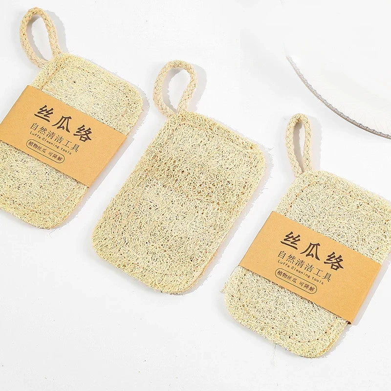 10PCS Loofah Dish Towel Does Not Hurt The Pan Sponge, Oil Stain Removing Cloth, Silk Gourd Pulp Pan Brush Peaceful Pleasures Health and Wellness