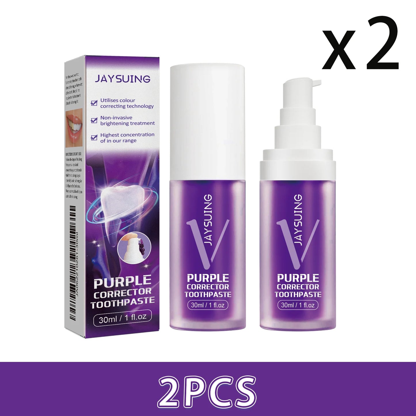 Jaysuing Purple Toothpaste | Whitening & Stain Removal