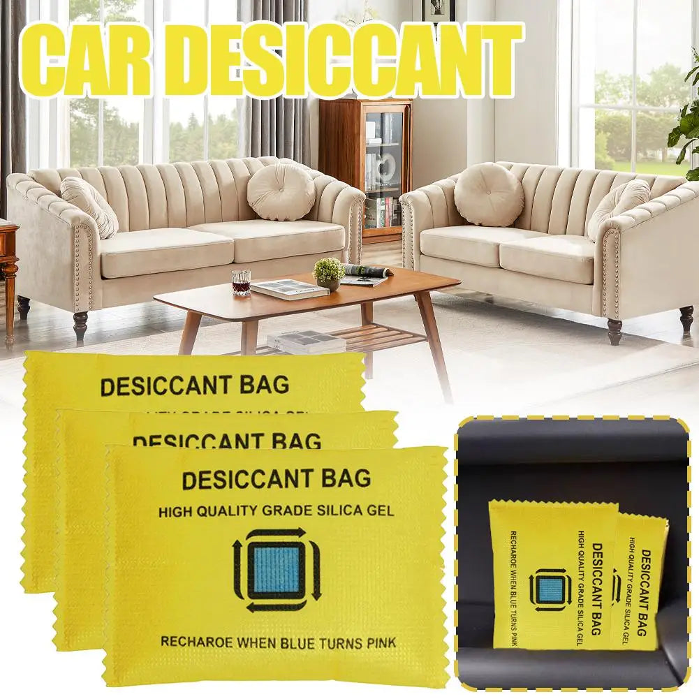 Color Changing Silica Gel Desiccant Car Dehumidifier Bag Home Moisture Absorber Vehicle Moisture Proof Pouch Peaceful Pleasures Health and Wellness