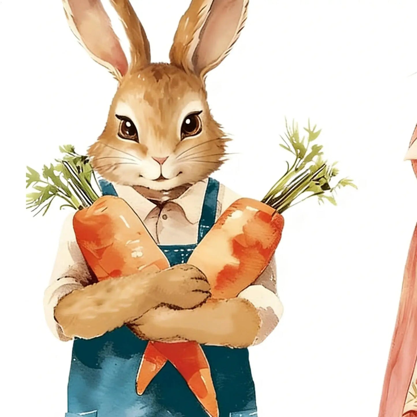 Easter Bunny Window Clings – Cute Rabbit Wall Stickers 2pcs