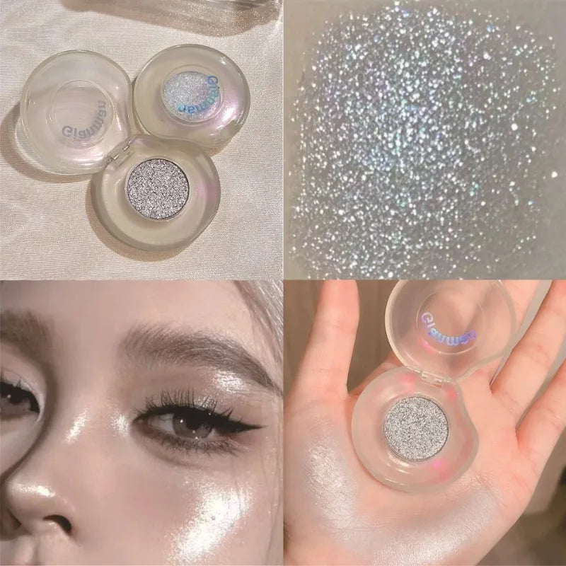Diamond Monochrome Highlighter Eyeshadow | Shimmer Metallic