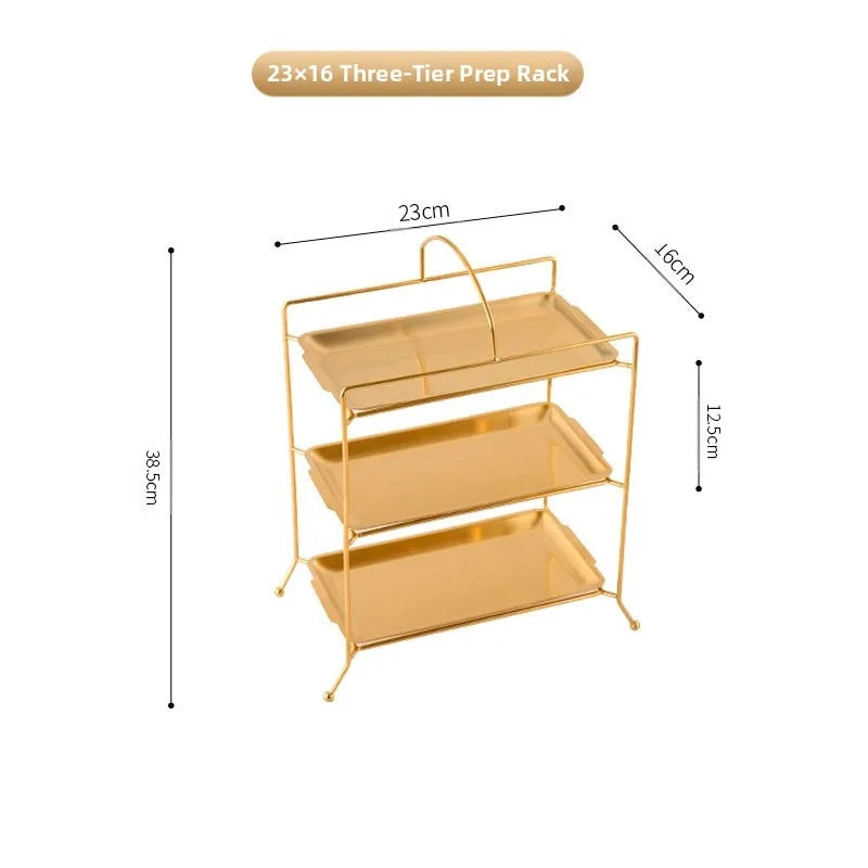 304 Stainless Steel Rectangular Barbecue Rack Portable Design
