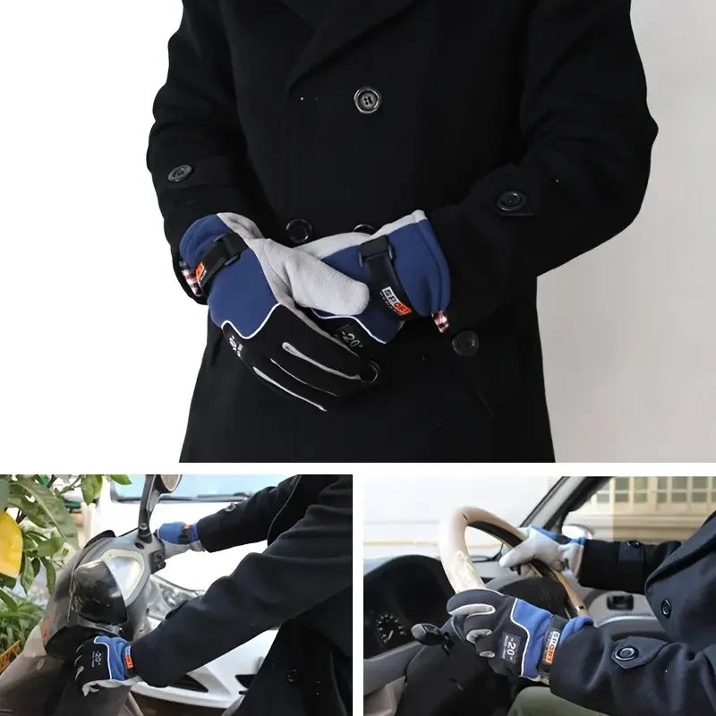 RooRuns Fleece Winter Gloves – Windproof Full Finger Unisex