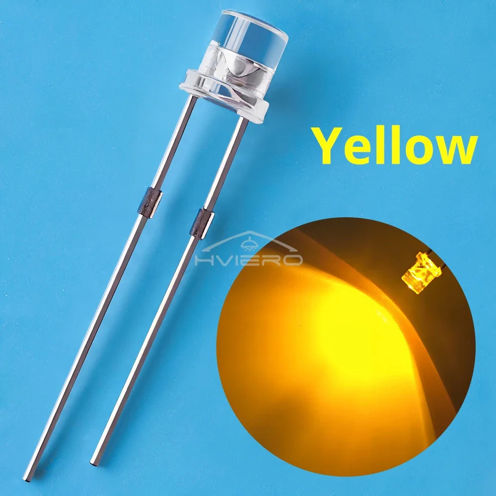 500/1000Pcs 3mm Flat Top LED Beads – Multi-Color DIY Kit