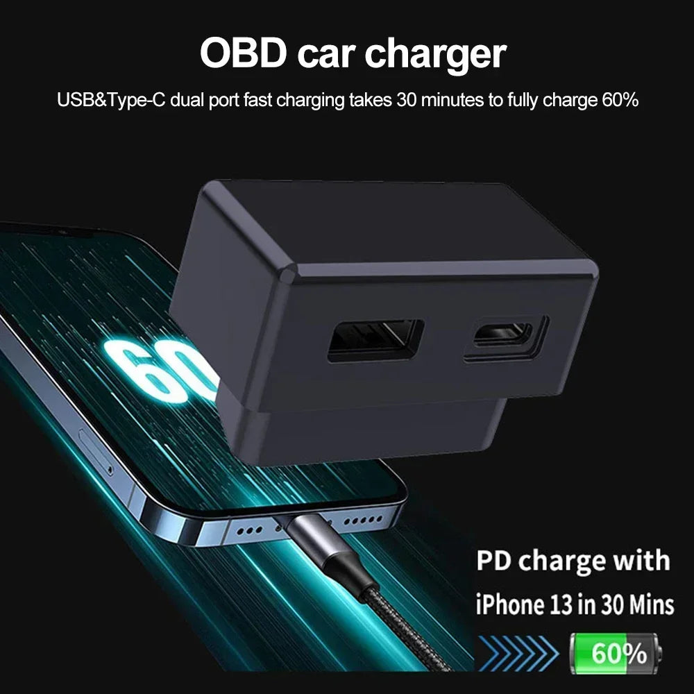 For Tesla Model 3/Y/X/S OBD Adapter Charger Splitter for Car Diagnostic Charging Tool Accessories Peaceful Pleasures Health and Wellness
