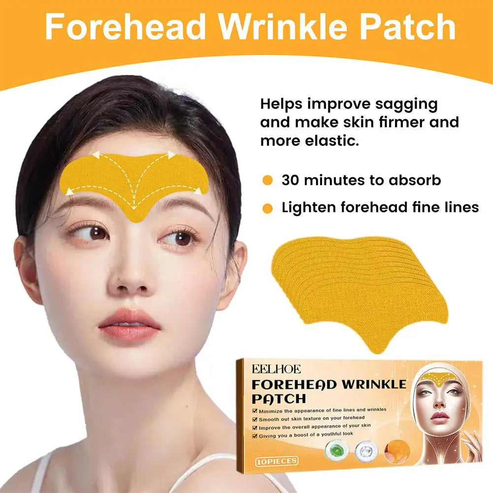 10-Pack Anti-Wrinkle Collagen Firming Patches | Forehead & Eye