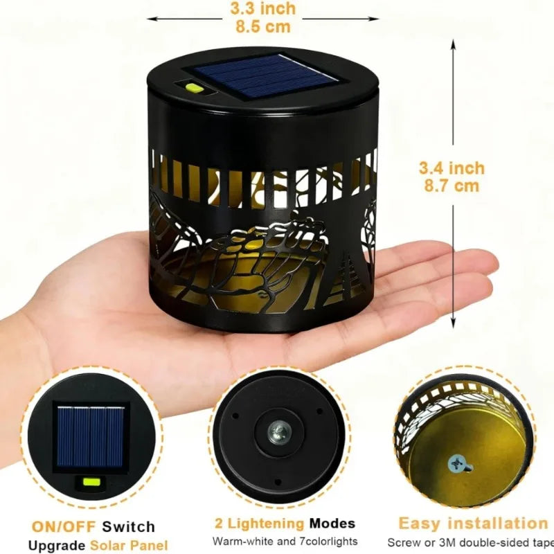 Butterfly Solar Wall Sconce | Warm & 7-Color Outdoor Garden Light
