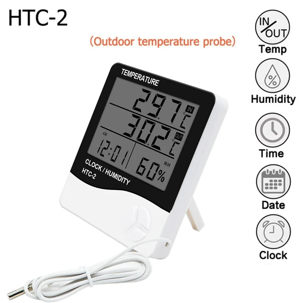 Digital LCD Hygrometer Thermometer HTC-1 HTC-2 Indoor Outdoor