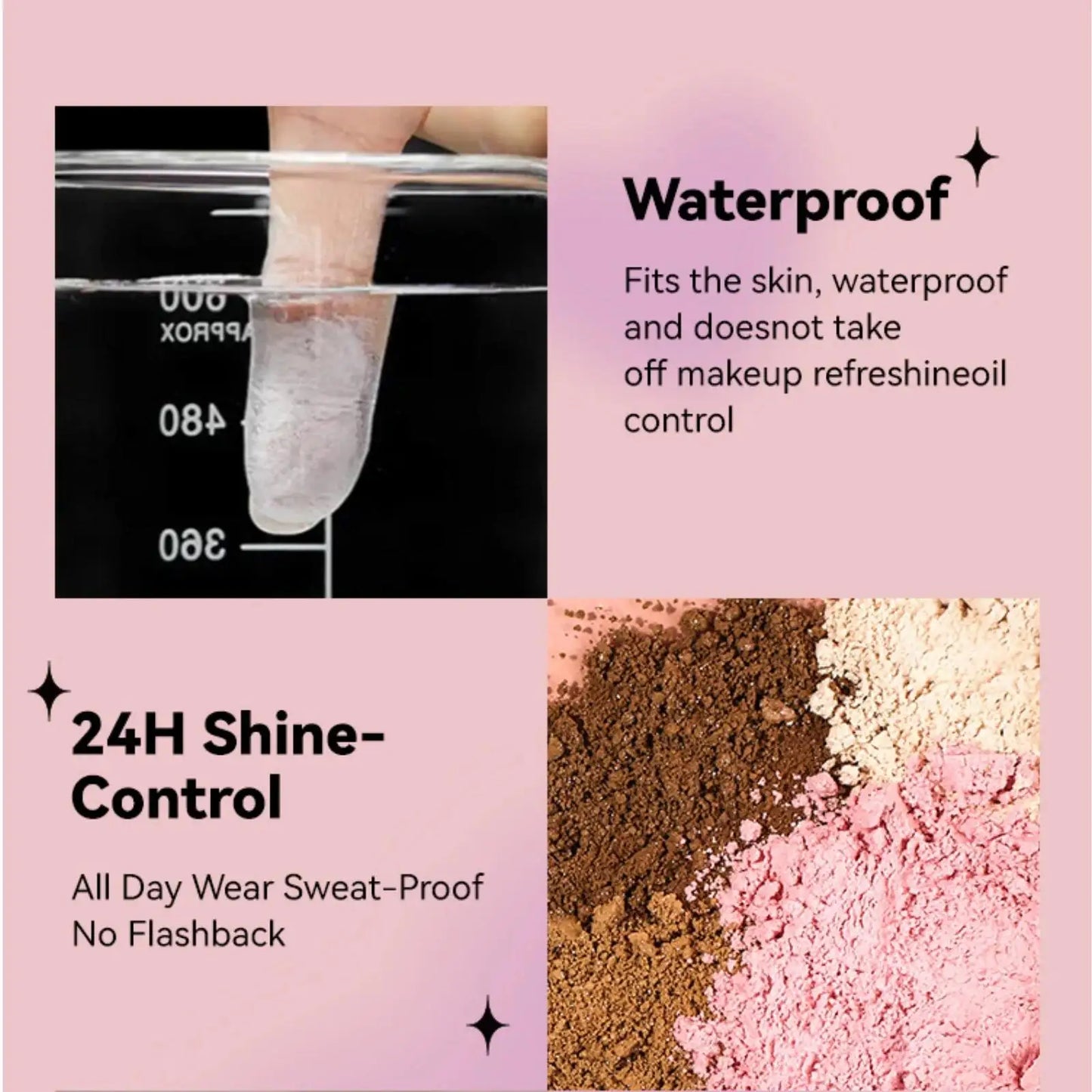 MLSMILE Matte Loose Setting Powder – Oil Control, 4 Shades
