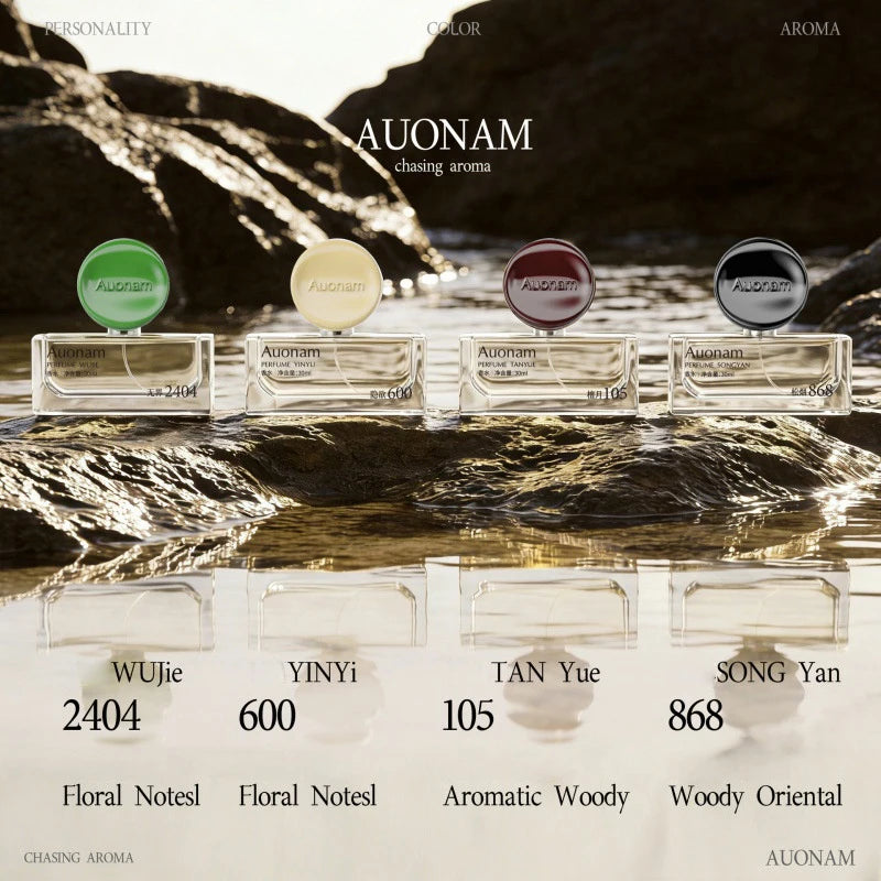 Auonam Woody Sandalwood Perfume 30ml | Unisex Alcohol-Free EDT