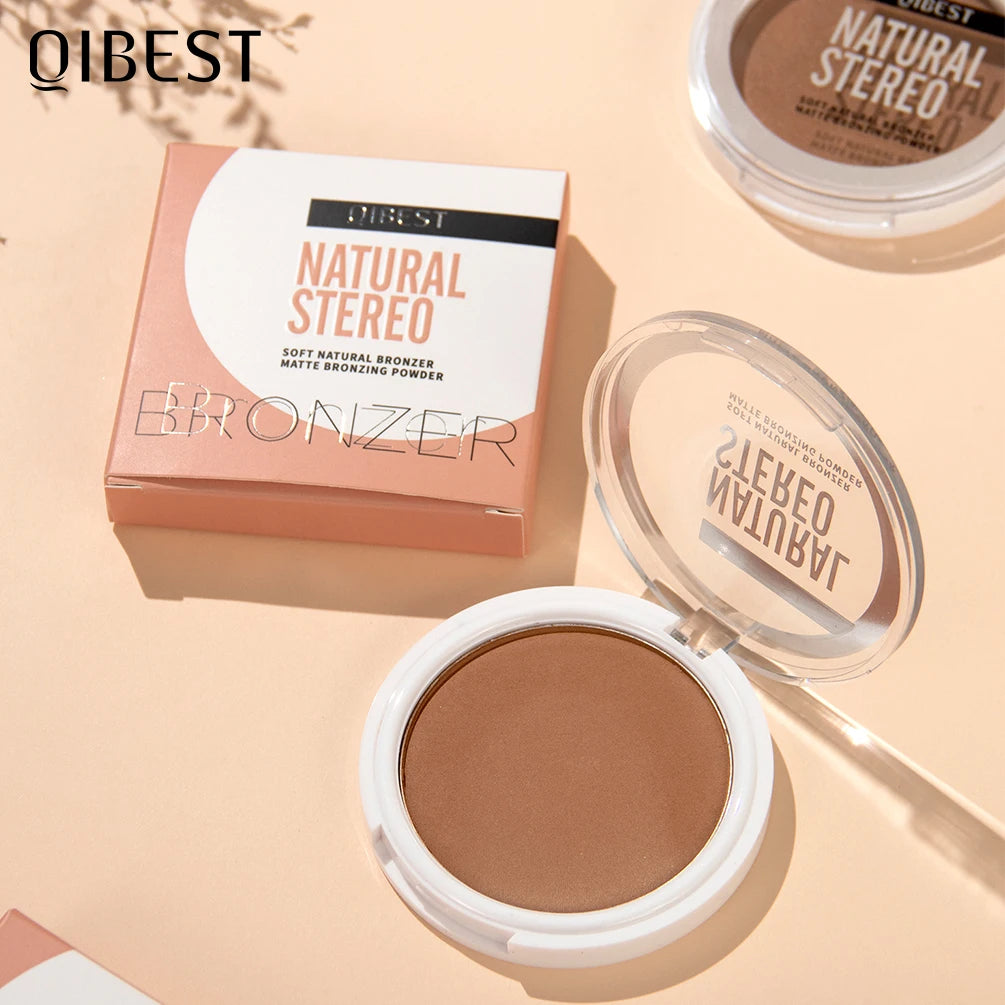 QIBEST Cream Contour Palette Dark Bronzing Powder Charlotte Makeup For Face Highlighter Bronzer Long-Lasting Concealer Cosmetics Peaceful Pleasures Health and Wellness