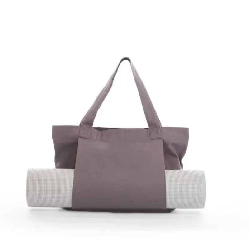 Canvas Crossbody Yoga Mat Bag with Padded Straps – Lightweight