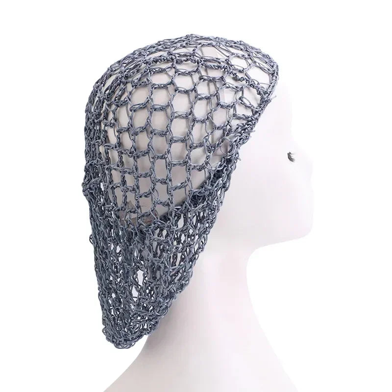 Women's Mesh Crochet Turban Beanie | Sleep Cap & Snood Hat Turban Sleep Cap Peaceful Pleasures Health and Wellness