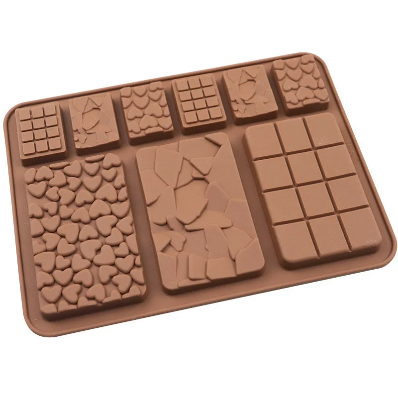 1pc Food Grade Break-Apart Chocolate Molds Non-Stick Silicone Protein and Energy Bar Molds Baking Utensils Peaceful Pleasures Health and Wellness