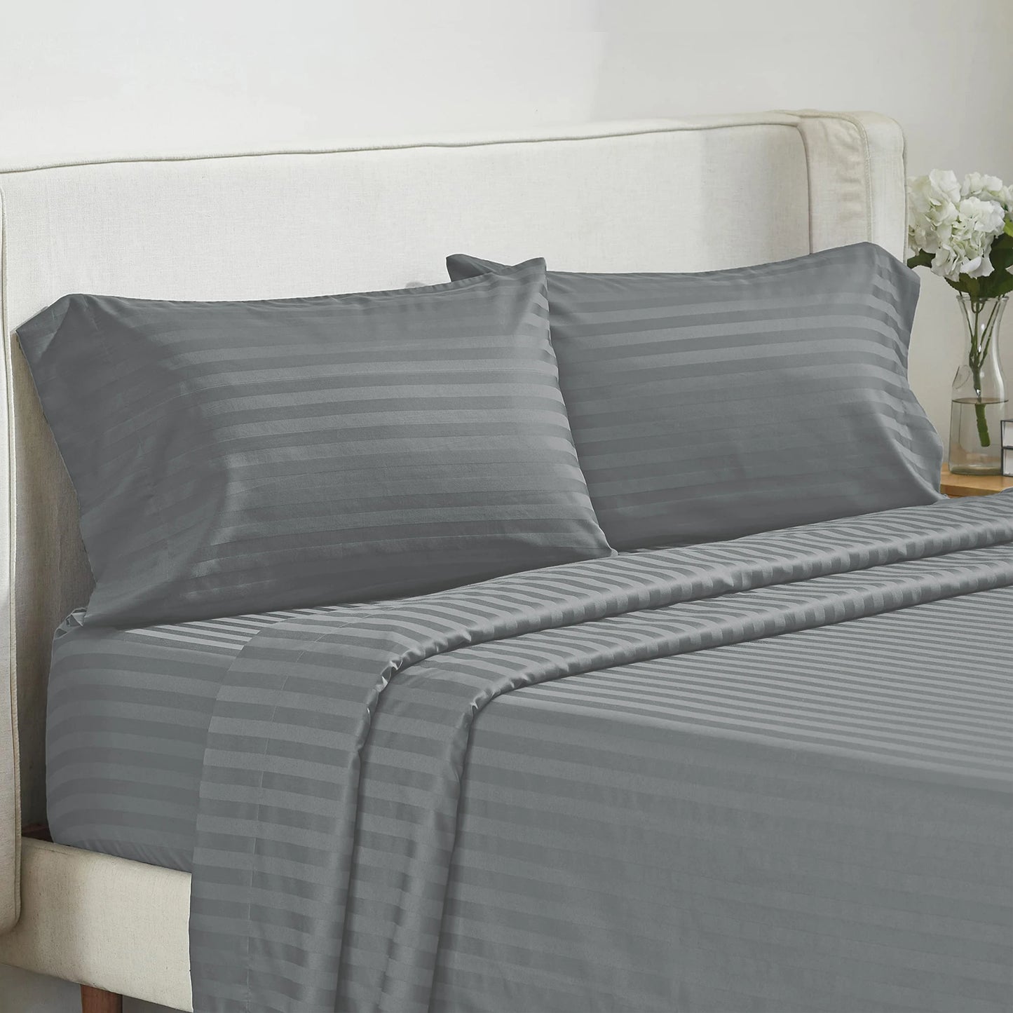Battilo 4-Piece Luxury Bed Sheets Set | Twin Full Queen King