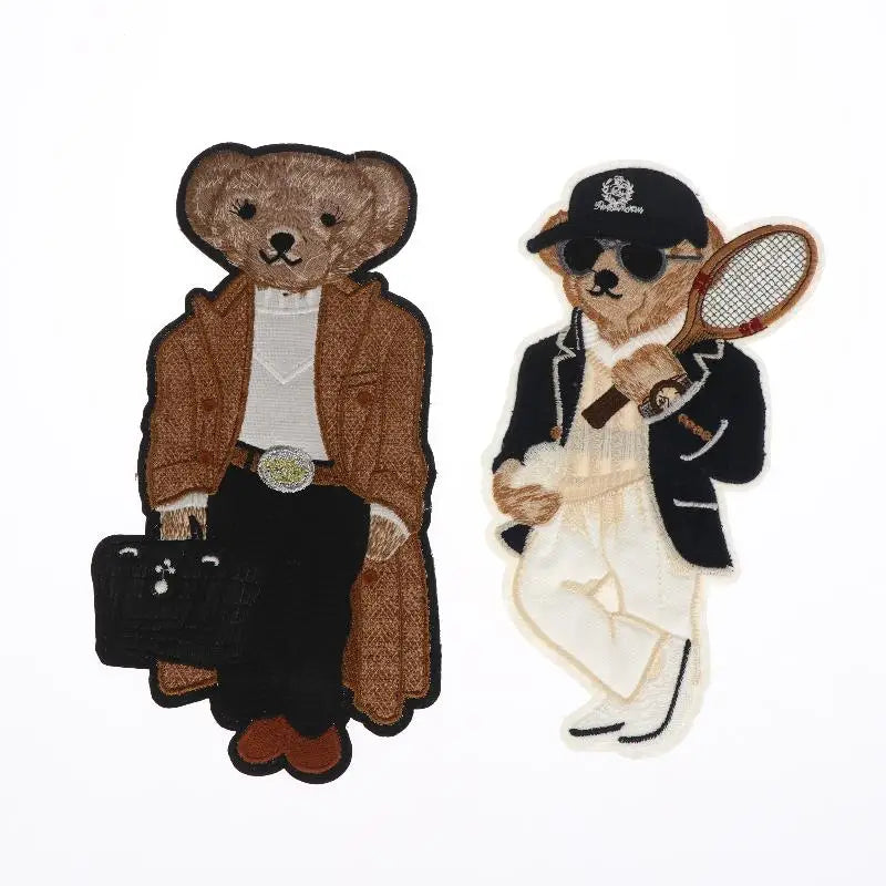 1Pcs Large Bear Clothing Patch for DIY Craft Projects Peaceful Pleasures Health and Wellness