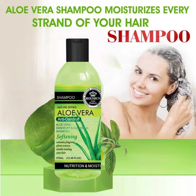 ROUSHUN LOE VERA SHAMPOO CONDITIONER SET Clean the Scalp, Nourish Hair, and Provide Fluffy, Smooth, and Fragrant Hair Care Peaceful Pleasures Health and Wellness