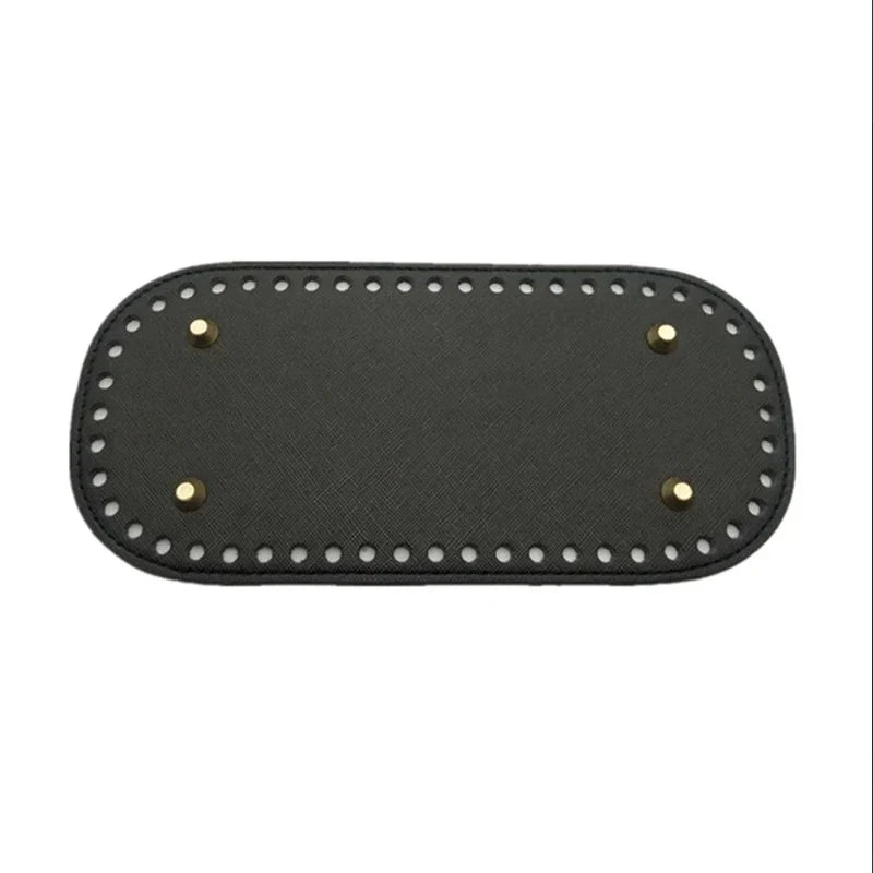 PU Leather Bag Base 22x10cm | Crochet & Knitted Bag Bottom
