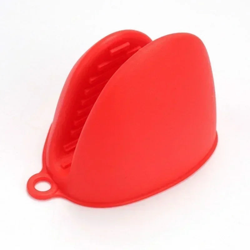 1Pair Anti Scald Oven Gloves Silicone Heat Resistant Microwave Clips