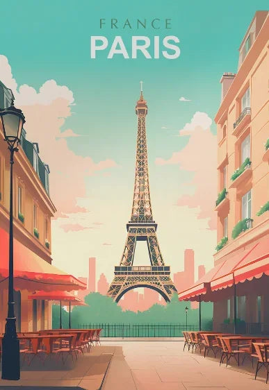 World Travel Cities Canvas Wall Art | Rome Paris Japan Poster