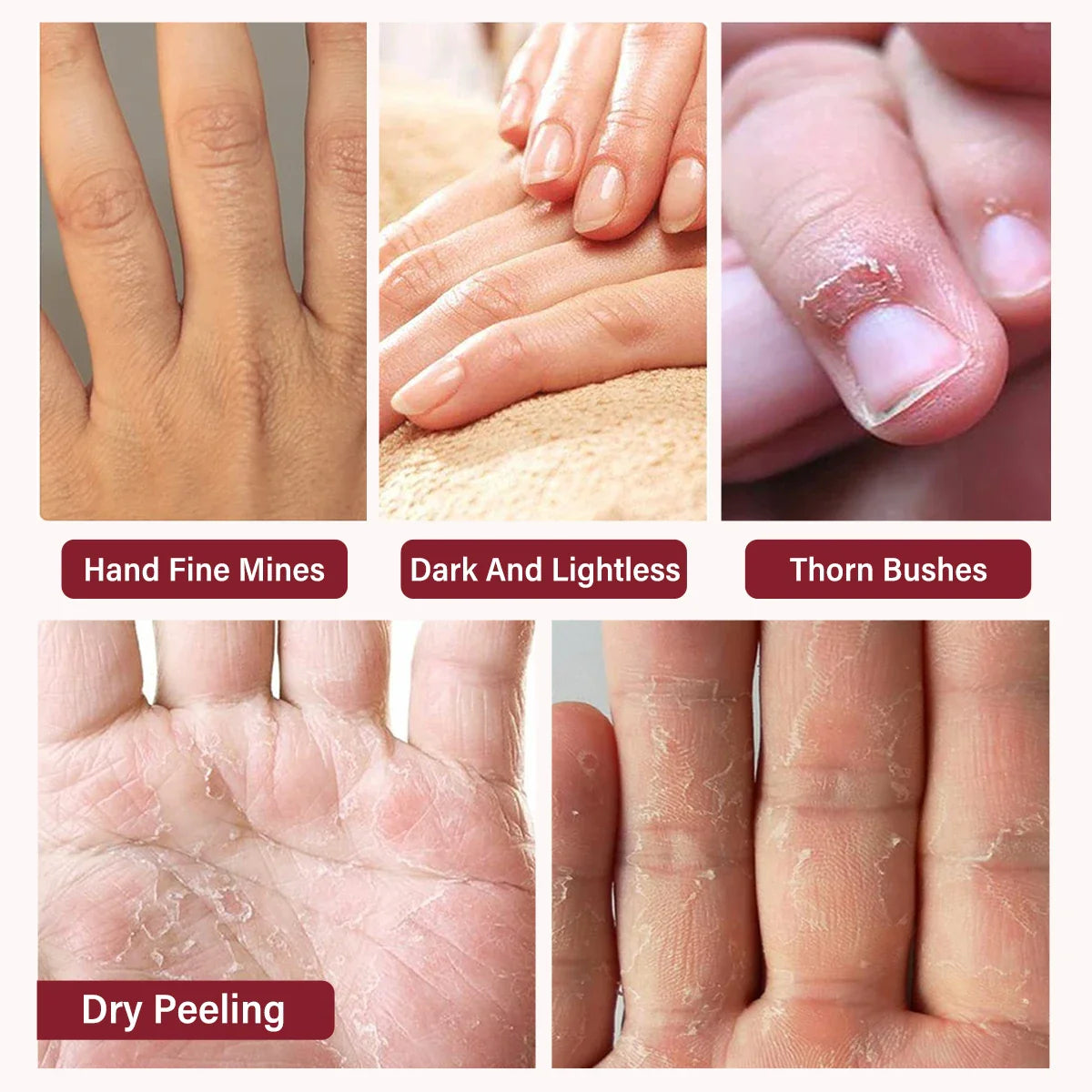 Hand Mask Gloves 6-Pack – Coconut Oil & Milk Moisturizer