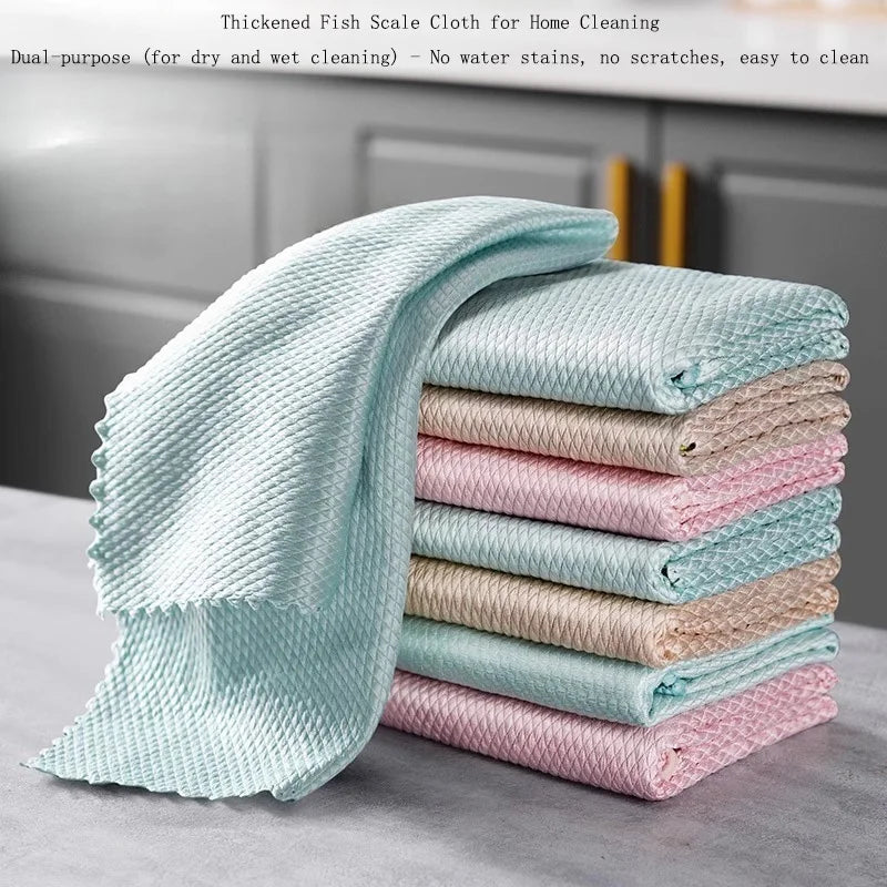10-Pack Microfiber Cleaning Cloths – Streak-Free, Lint-Free