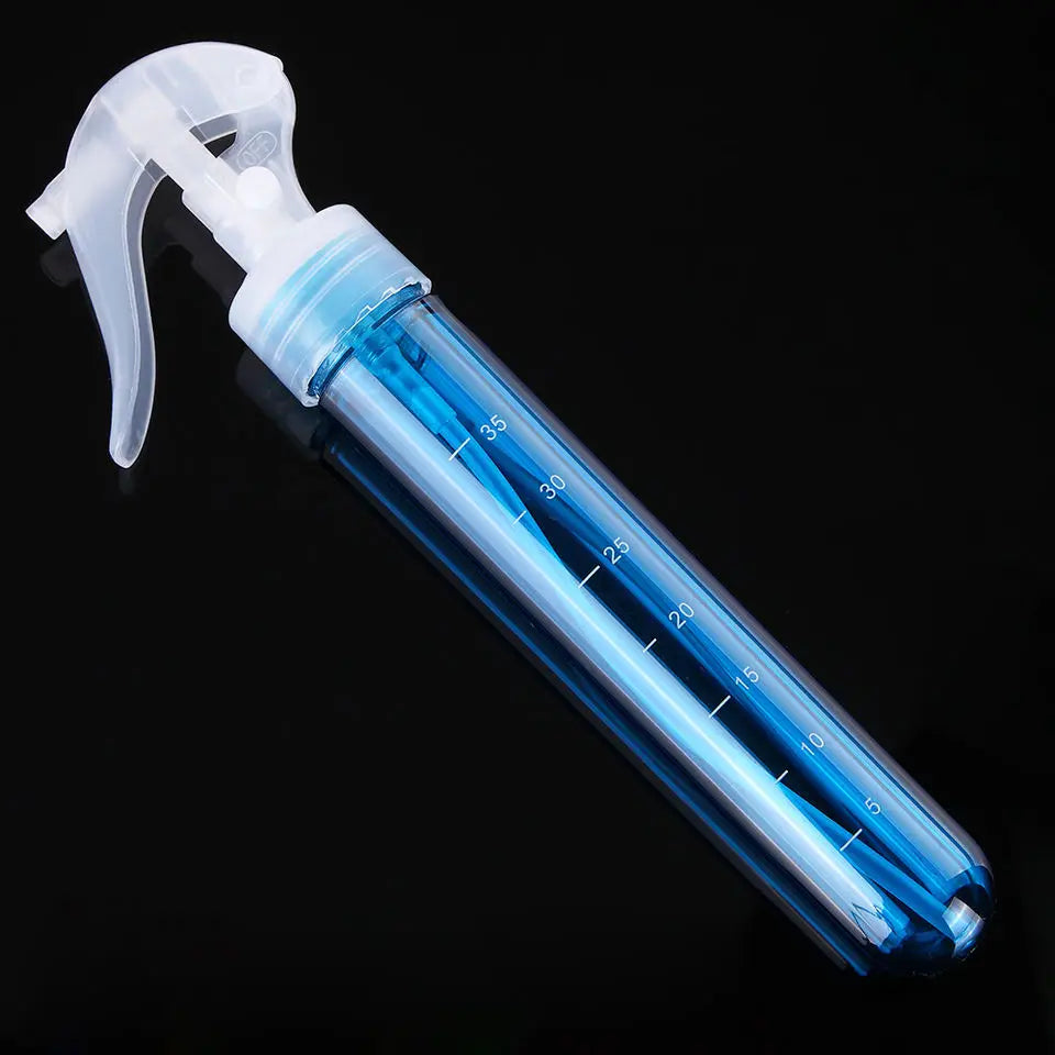 Transparent Colorful Spray Bottle Mini Plastic Thumb Watering Can Portable High Pressure Refillable Bottle Beauty Salon Tools Peaceful Pleasures Health and Wellness Blue CN