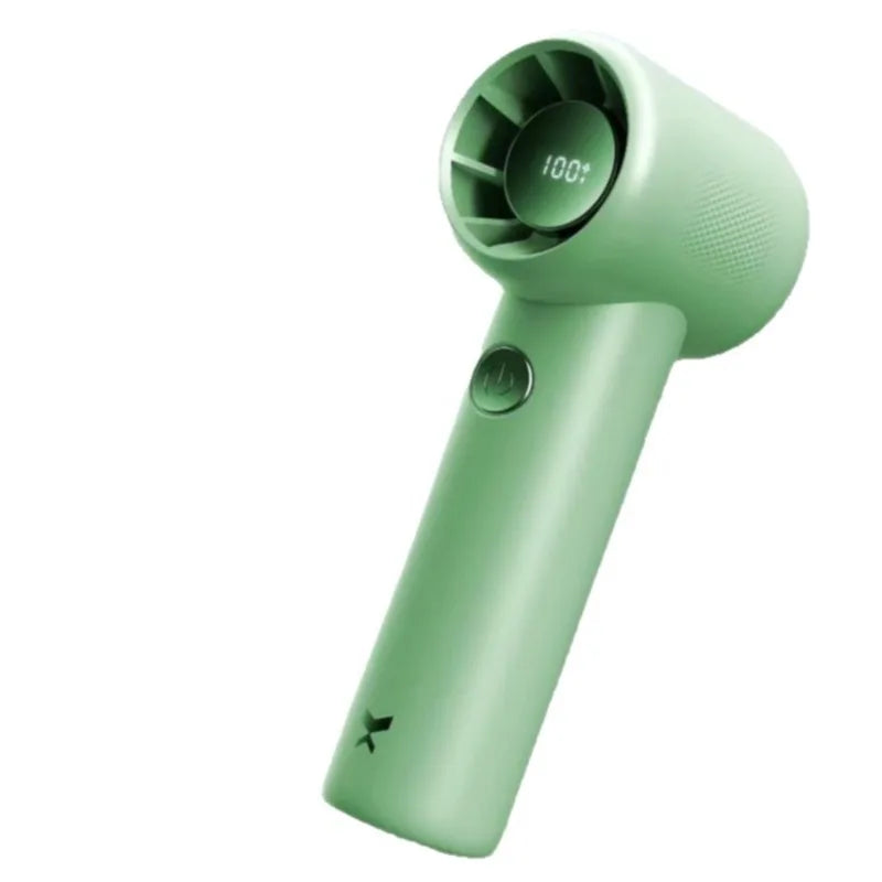 Handheld Turbo Fan USB Rechargeable Portable Cooling Fan Digital Display