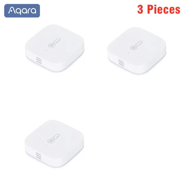 Aqara Temperature Humidity Sensor Zigbee Smart Air Pressure Humidity Sensor Environment Smart Control for Xiaomi Mi Hom Homekit Peaceful Pleasures Health and Wellness Aqara Sensor 3 Pcs China Mainland