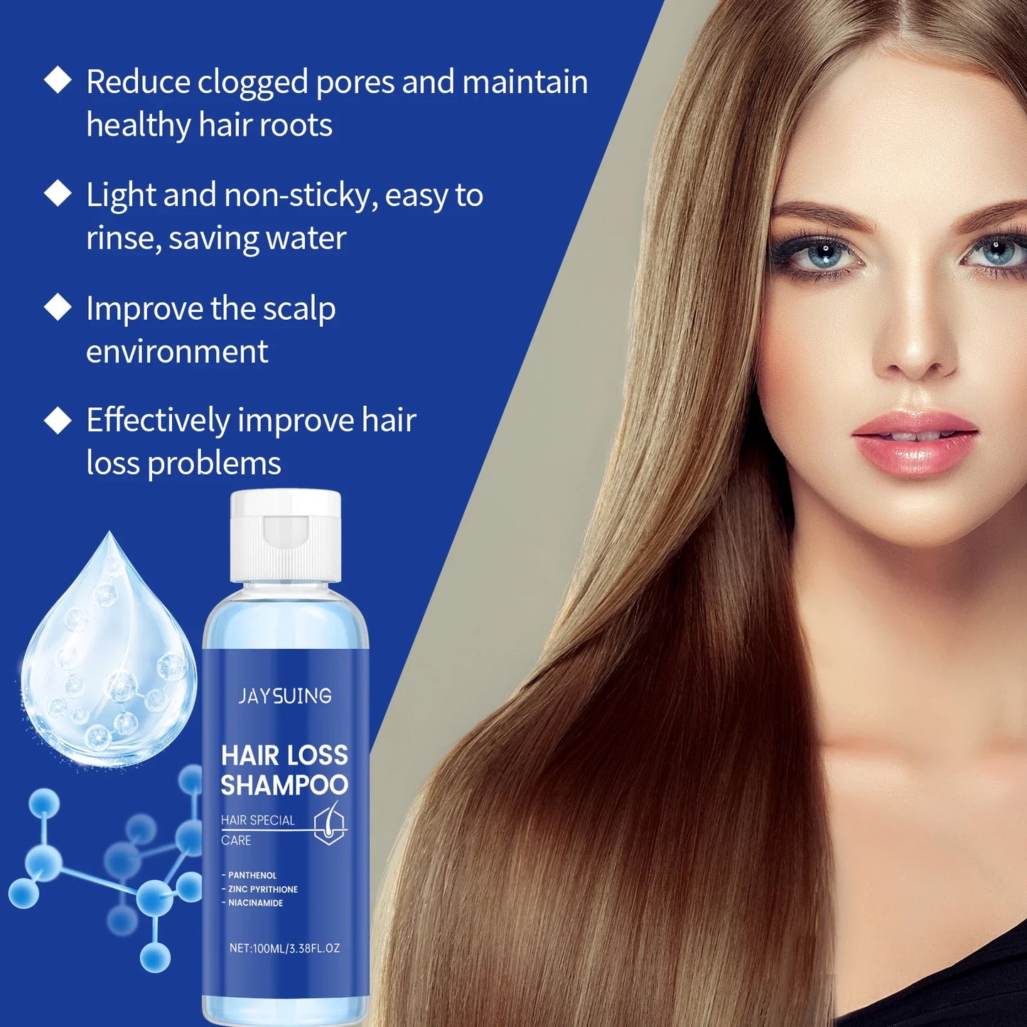 Copper Peptide Hair Growth Set – Shampoo, Serum, Spray & Oil