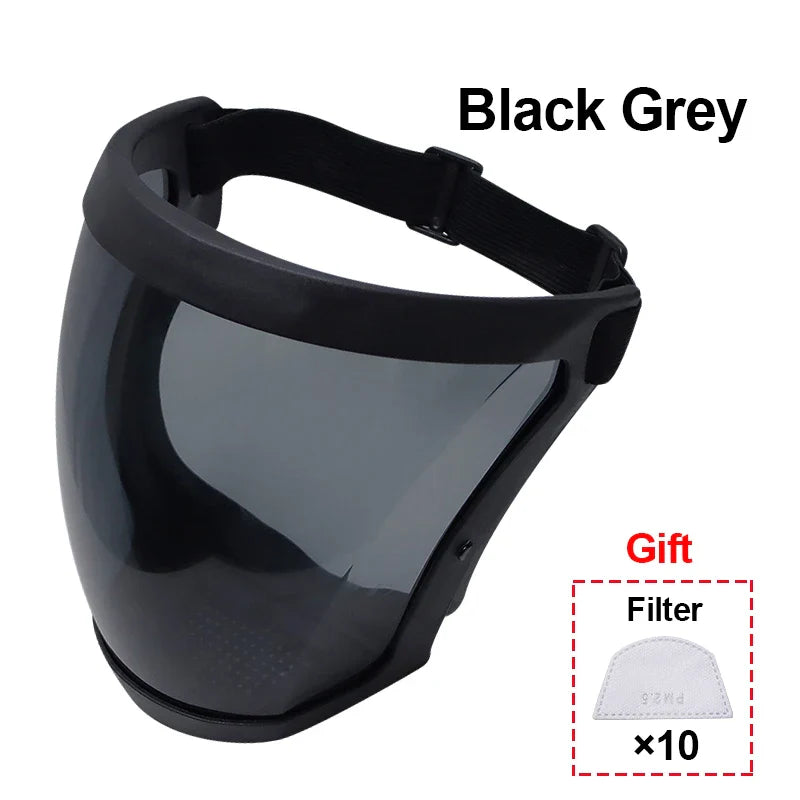 Transparent Full Face Shield – Reusable Kitchen & Work Protector