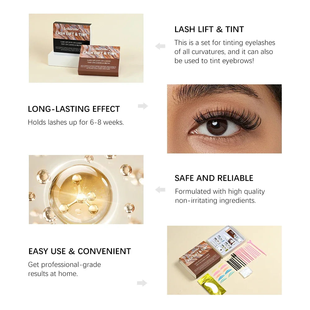 Professional Lash Lift & Tint Kit | Eyelash Perm & Brow Dye
