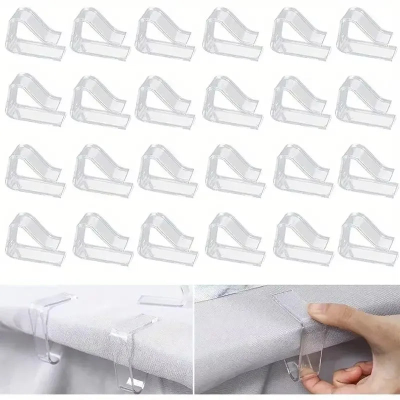 Upgraded Tablecloth Clip Thickened Widened Transparent Anti Slip