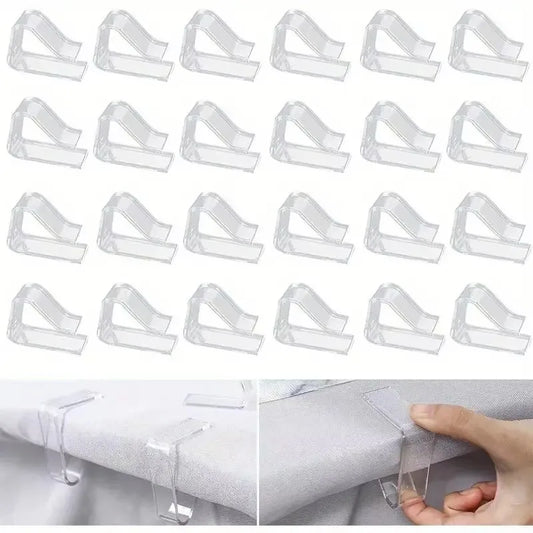 Upgraded Tablecloth Clip Thickened Widened Transparent Anti Slip Peaceful Pleasures Health and Wellness