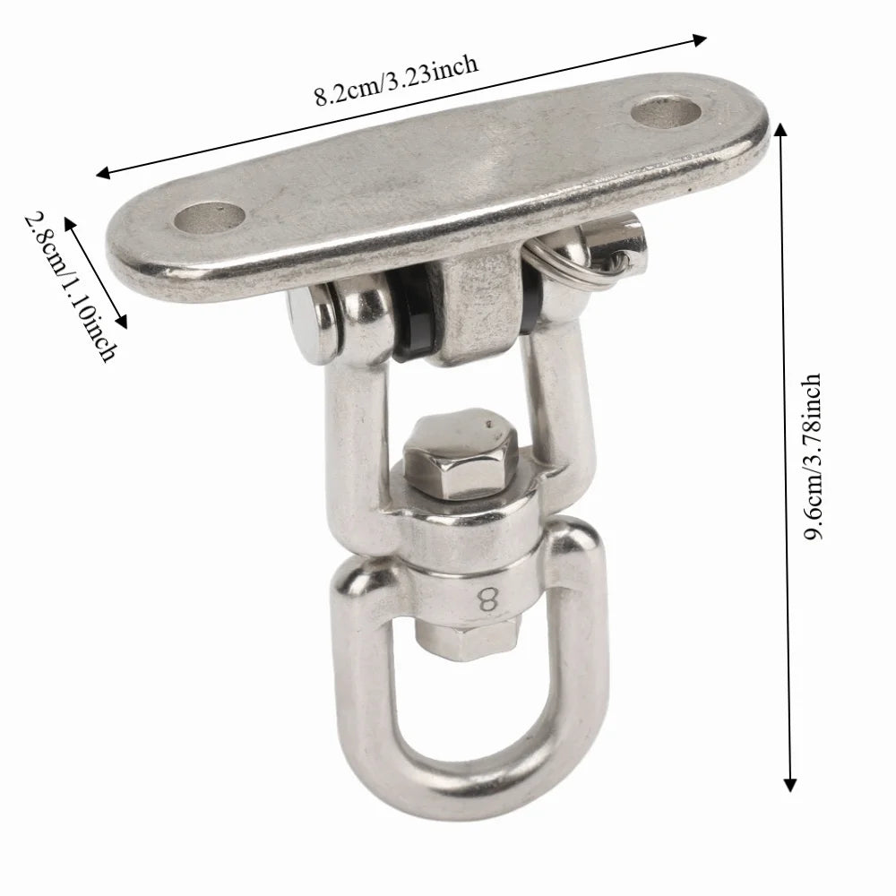 360° Rotating Stainless Steel Hammock Swing Hook Hanging Kit